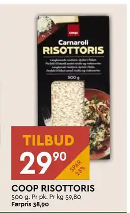 Coop Mega COOP RISOTTORIS, NOK 29.9 tilbud