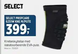 Sport 1 SELECT PROFCARE 6251W KNE M/PUTE, NOK 399 tilbud
