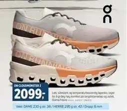 Sport 1 ON CLOUDMONSTER 2, NOK 2099 tilbud