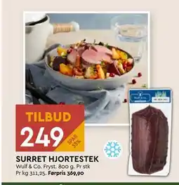Coop Mega SURRET HJORTESTEK, NOK 249 tilbud