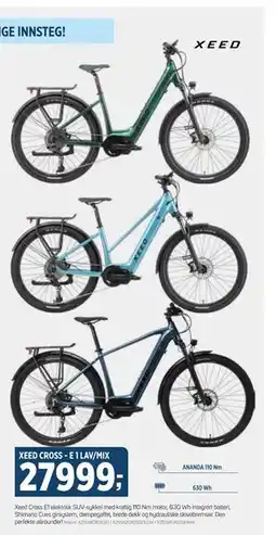 Sport 1 XEED CROSS - E 1 LAV/MIX, NOK 27999 tilbud