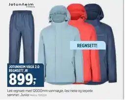 Sport 1 JOTUNHEIM VÅGÅ 2.0 REGNSETT JR, NOK 899 tilbud