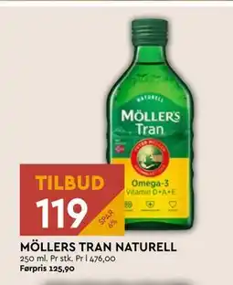 Coop Mega MÖLLERS TRAN NATURELL, NOK 119 tilbud