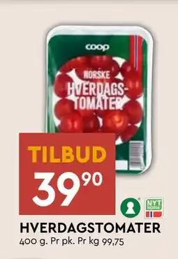 Coop Mega HVERDAGSTOMATER, NOK 39.9 tilbud
