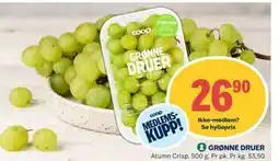Coop Mega GRØNNE DRUER, Medlemspris tilbud