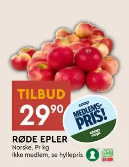 Coop Mega RØDE EPLER, Medlemspris tilbud