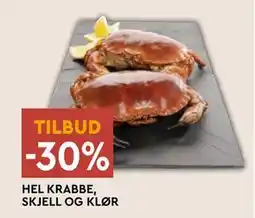 Coop Mega HEL KRABBE, SKJELL OG KLØR tilbud