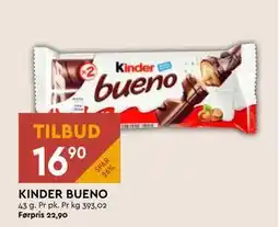Coop Mega KINDER BUENO, NOK 16.9 tilbud