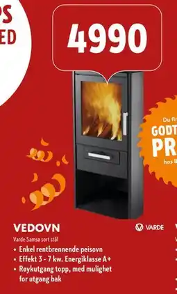 Byggmakker VEDOVN, NOK 4990 tilbud
