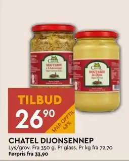 Coop Mega CHATEL DIJONSENNEP, NOK 26.9 tilbud