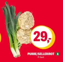 Coop Extra PURRE/SELLERIROT, NOK 29 tilbud