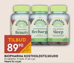 Coop Mega BIOPHARMA KOSTHOLDSTILSKUDD, NOK 89.9 tilbud
