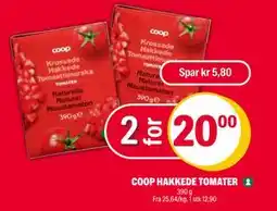 Coop Extra COOP HAKKEDE TOMATER, NOK 20 tilbud