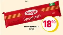 Coop Extra SOPPS SPAGHETTI, NOK 18.9 tilbud