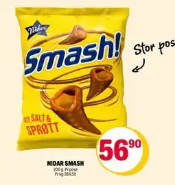 Coop Extra NIDAR SMASH, NOK 56.9 tilbud