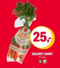 Coop Extra GULROT I BUNT, NOK 25 tilbud