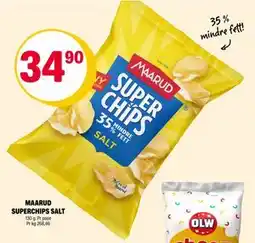 Coop Extra MAARUD SUPERCHIPS SALT, NOK 34.9 tilbud
