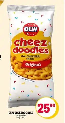 Coop Extra OLW CHEEZ DOODLES, NOK 25.9 tilbud