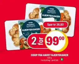 Coop Extra COOP FRA HAVET HJERTEKAKER, NOK 99 tilbud