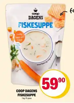 Coop Extra COOP DAGENS FISKESUPPE, NOK 59.9 tilbud