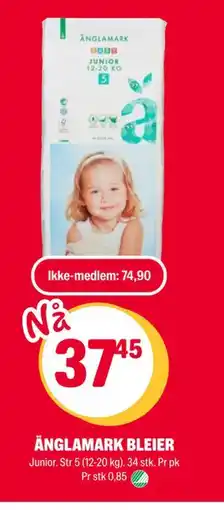 Coop Extra ÄNGLAMARK BLEIER, NOK 74.9, Medlemspris tilbud