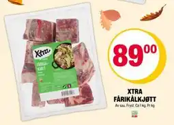 Coop Extra XTRA FÅRIKÅLKJØTT, NOK 89 tilbud