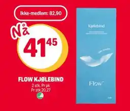 Coop Extra FLOW KJØLEBIND, NOK 82.9, Medlemspris tilbud