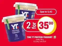 Coop Extra TINE YT PROTEIN YOGHURT, NOK 35 tilbud