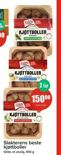 Spar Slakterens beste kjøttboller, NOK 150 tilbud