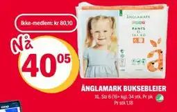Coop Extra ÄNGLAMARK BUKSEBLEIER, NOK 80.1, Medlemspris tilbud