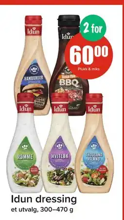 Spar Idun dressing, NOK 60 tilbud