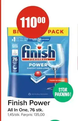 Spar Finish Power, NOK 110 tilbud
