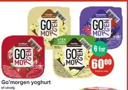 Spar Go’morgen yoghurt, NOK 60 tilbud