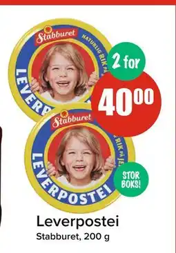 Spar Leverpostei, NOK 40 tilbud