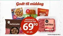 Joker MIDDAGSPRODUKTER, NOK 69.9 tilbud