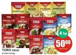Spar TORO saus, NOK 50 tilbud