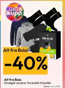 Gigaboks Alt fra Bula tilbud