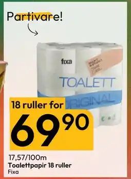 Gigaboks Toalettpapir 18 ruller, NOK 90 tilbud