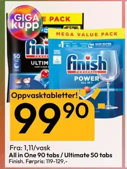 Gigaboks All in One 90 tabs / Ultimate 50 tabs, NOK 99.9 tilbud