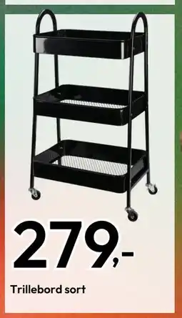 Gigaboks Trillebord sort, NOK 279 tilbud