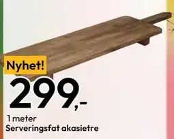 Gigaboks Serveringsfat akasietre, NOK 299 tilbud