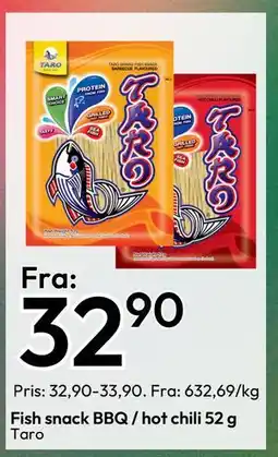 Gigaboks Fish snack BBQ / hot chili 52 g tilbud