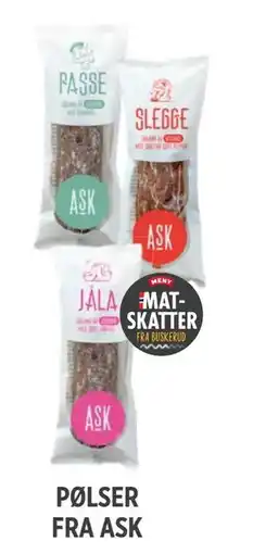 Meny PØLSER FRA ASK tilbud