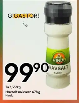 Gigaboks Havsalt m/kvern 678 g, NOK 99.9 tilbud