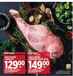 Meny ÅRETS FERSKE LAMMELÅR, NOK 129 tilbud