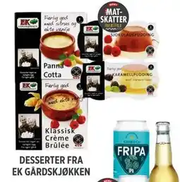 Meny DESSERTER FRA EK GÅRDSKJØKKEN tilbud