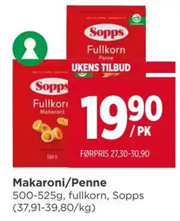 Meny Makaroni/Penne, NOK 19.9 tilbud