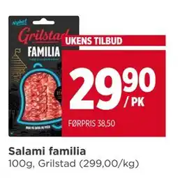 Meny Salami familia, NOK 29.9 tilbud