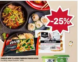 Matkroken FINDUS WOK CLASSIC/RØRVIK FISKEKAKER tilbud