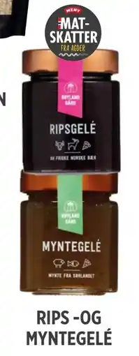 Meny RIPS -OG MYNTEGELÉ tilbud